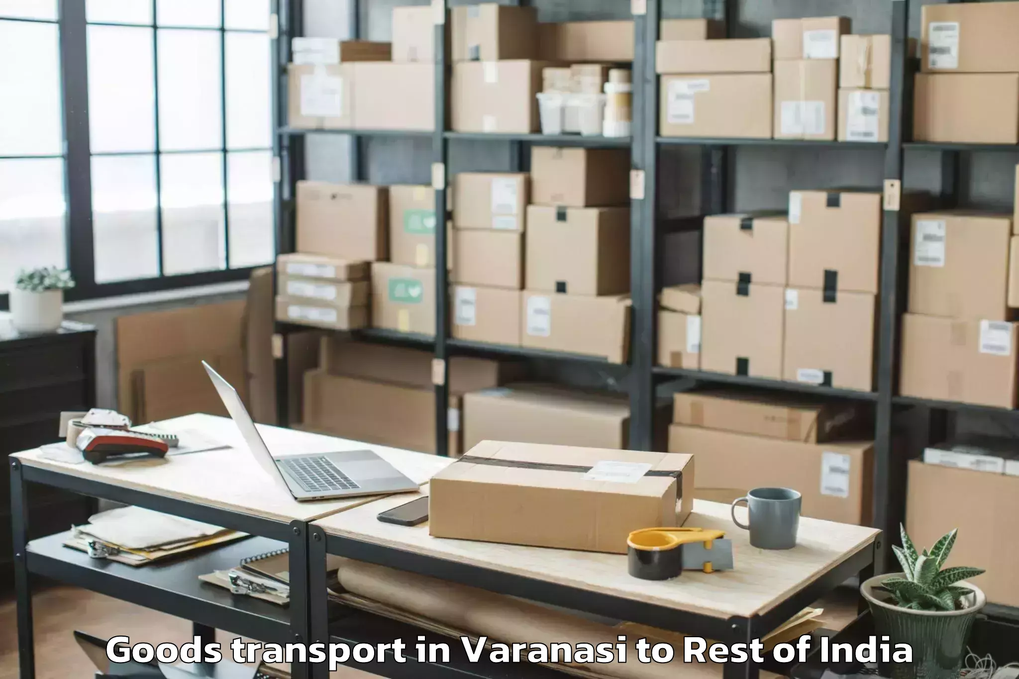 Discover Varanasi to Hajan Goods Transport